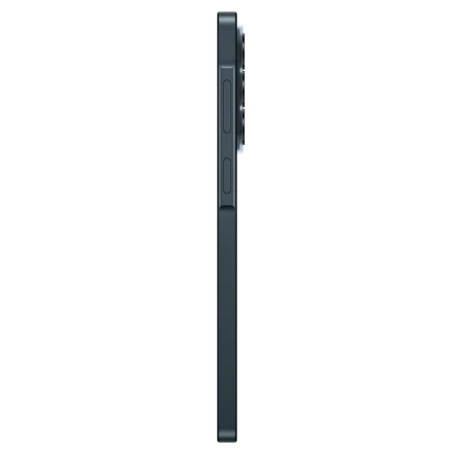 Side profile view of the Samsung Galaxy A37 5G in Awesome Graygreen showing the slim body and side buttons