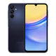 Samsung Galaxy A15 5G in Blue Black, front and back view