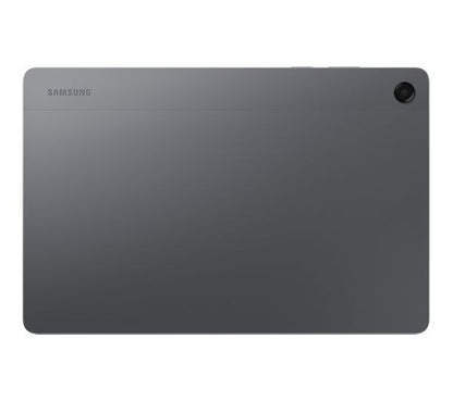 Samsung Galaxy Tab A11+ Grey tablet, flat back view showing Samsung logo and rear camera