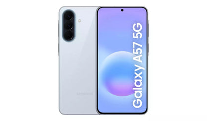 Samsung Galaxy A57 5G smartphone, 128GB, available Brand New or Open Box, multiple colours (Awesome Grey, Awesome Icyblue, Awesome Lilac, Awesome Navy) – product photo 1 of 4