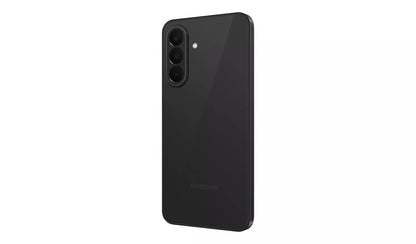 Samsung Galaxy A27 5G in Black, rear three-quarter angle view showing the camera module and Samsung logo