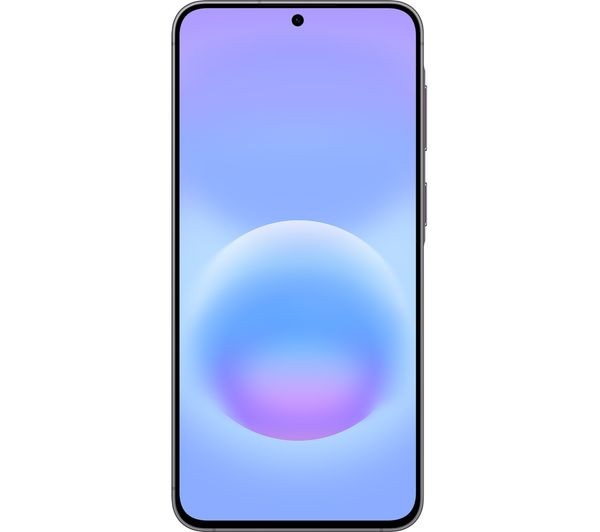 Samsung Galaxy A57 5G in Awesome Grey, straight-on front view of the display