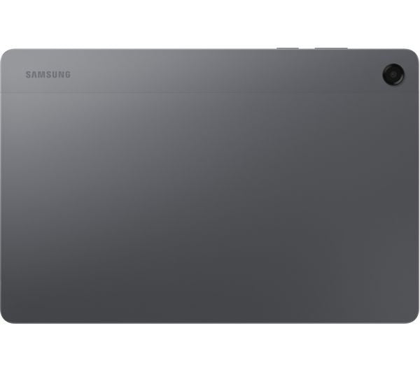 Samsung Galaxy Tab A11+ tablet, angled side-front view showing slim profile