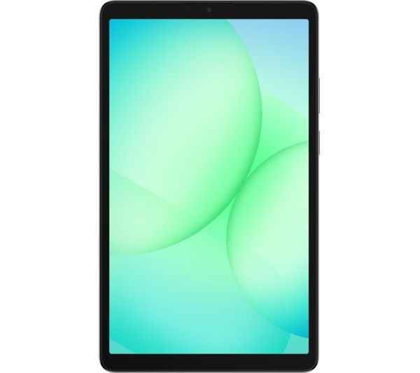 Samsung Galaxy Tab A11 8.7-inch WiFi tablet in Grey, front view with display switched on