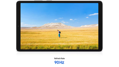 Samsung Galaxy Tab A11 marketing graphic highlighting the 90Hz refresh rate display