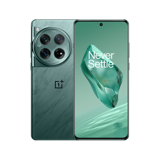 OnePlus 12 in Flowy Emerald, refurbished and unlocked