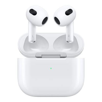 Apple AirPods (3rd generation) with charging case, front view
