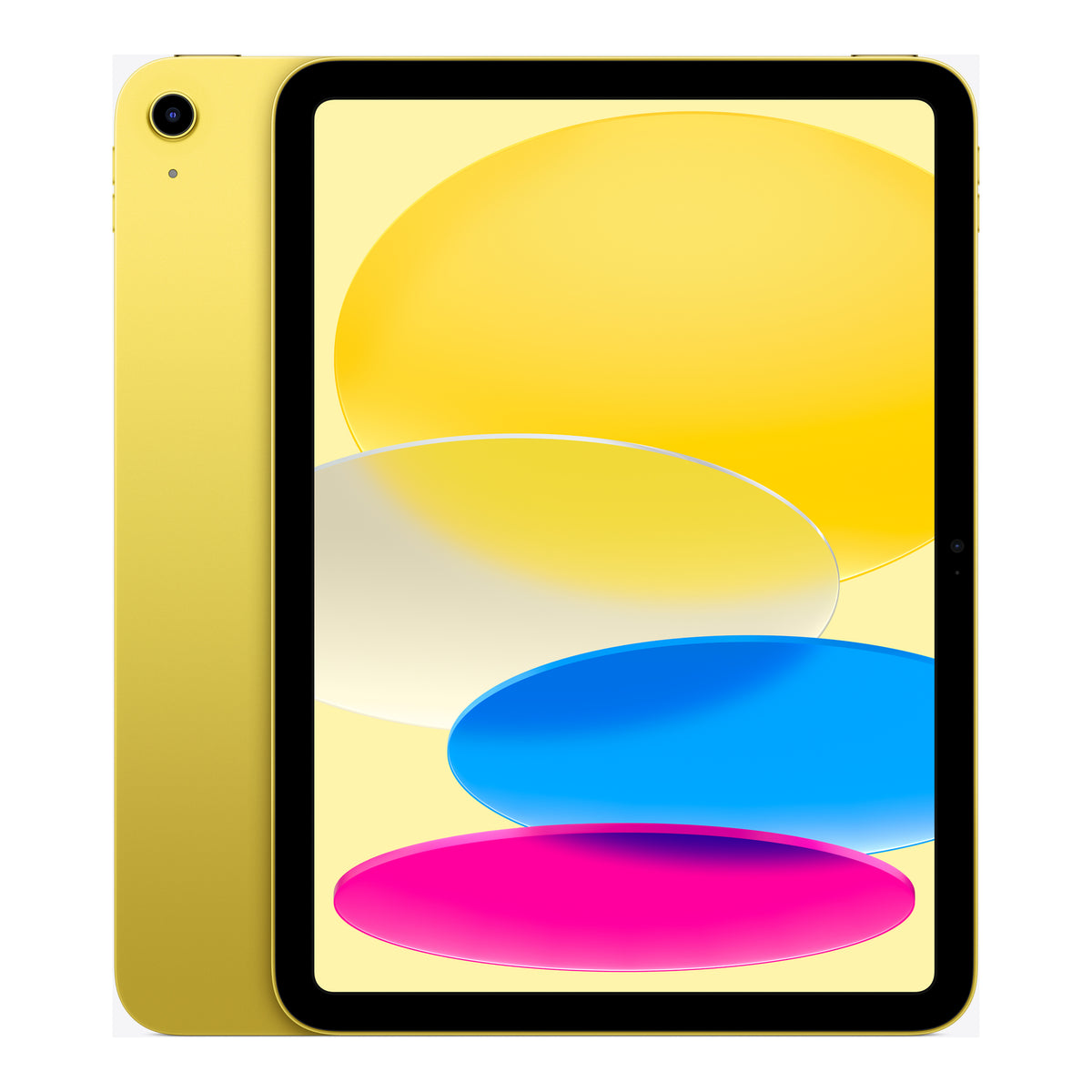 Apple iPad (A16) 11th generation in Yellow, front and back