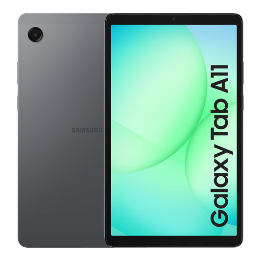 Samsung Galaxy Tab A11 8.7" in Grey, back and front view