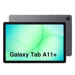 Samsung Galaxy Tab A11+ 11" in Grey, back and front view