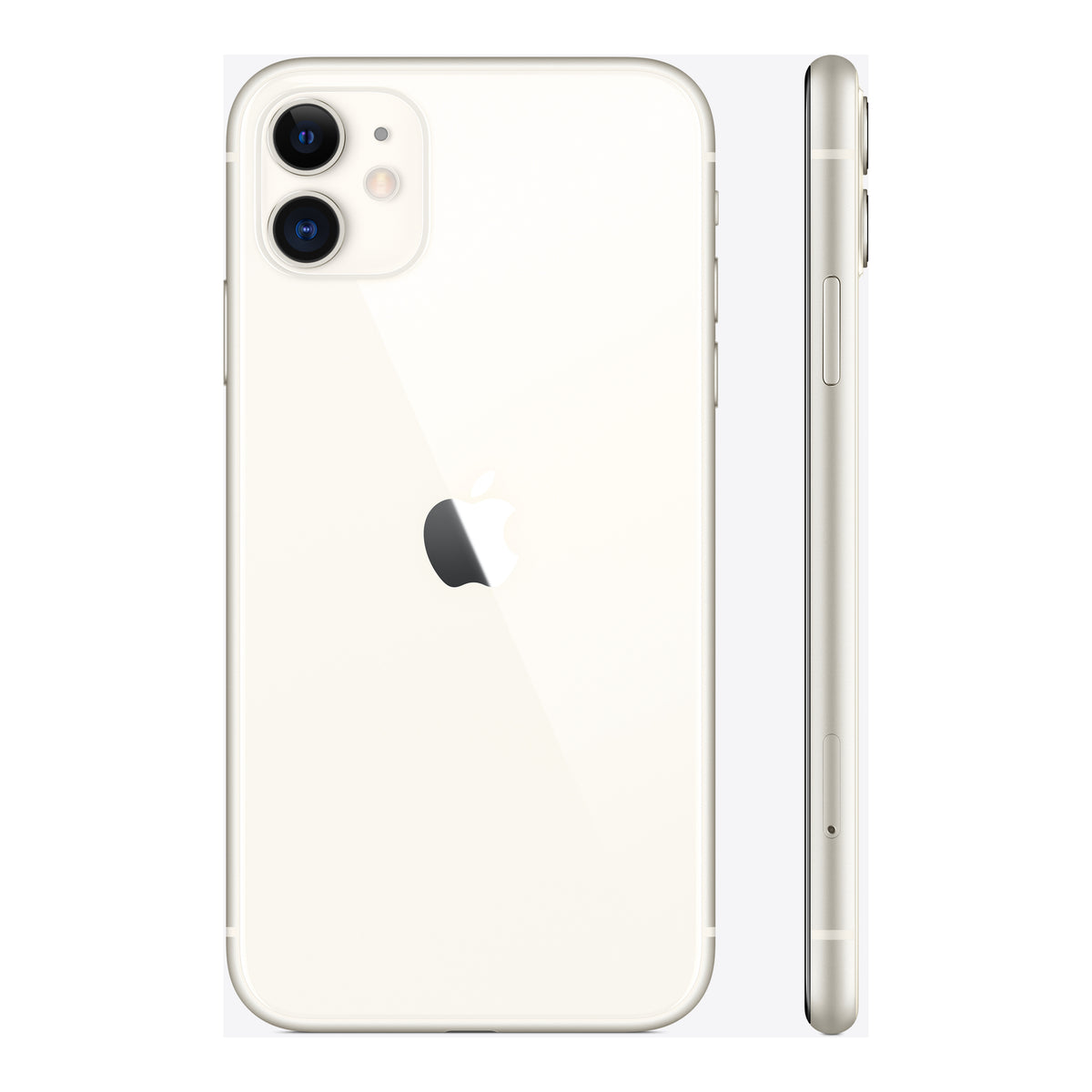 Apple iPhone 11 in White, angled view