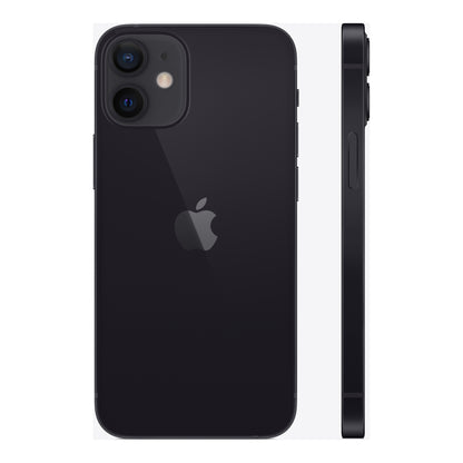Apple iPhone 12 mini in Black, angled view