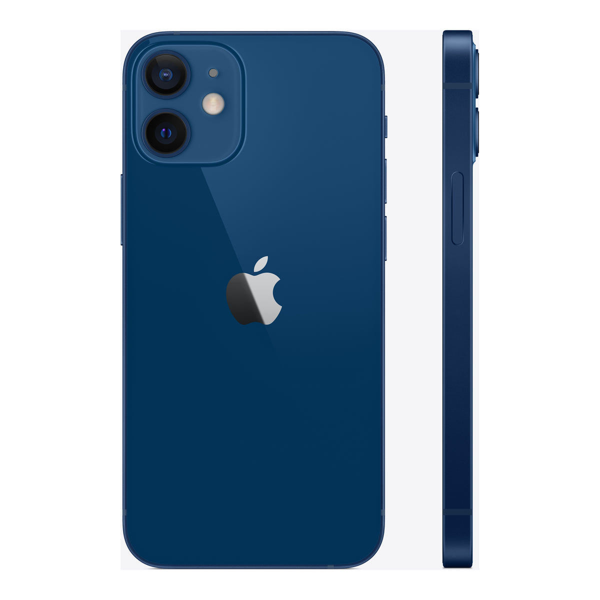 Apple iPhone 12 mini in Blue, angled view