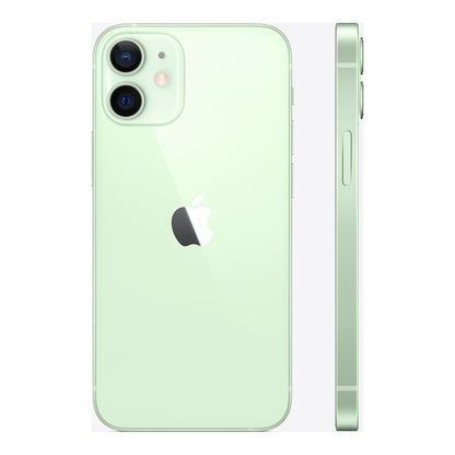 Apple iPhone 12 mini in Green, angled view