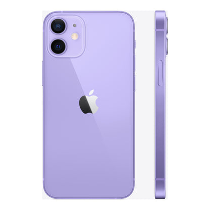 Apple iPhone 12 mini in Purple, angled view