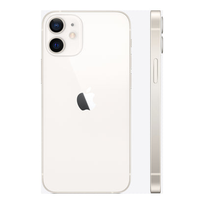 Apple iPhone 12 mini in White, angled view