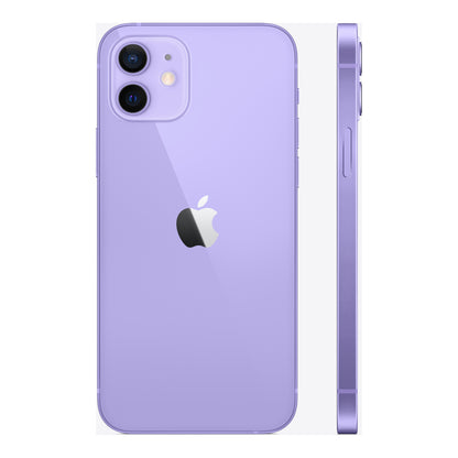 Apple iPhone 12 in Purple, angled view