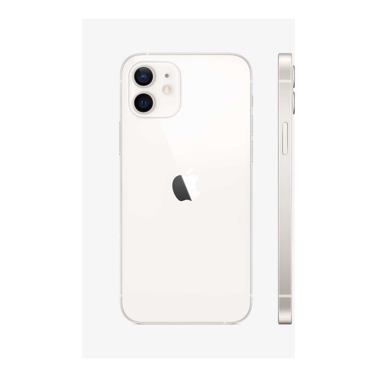 Apple iPhone 12 in White, angled view