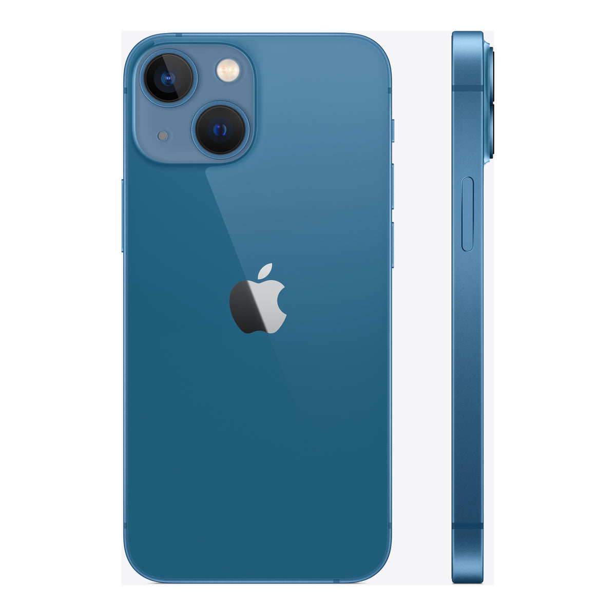 Apple iPhone 13 mini in Blue, angled view