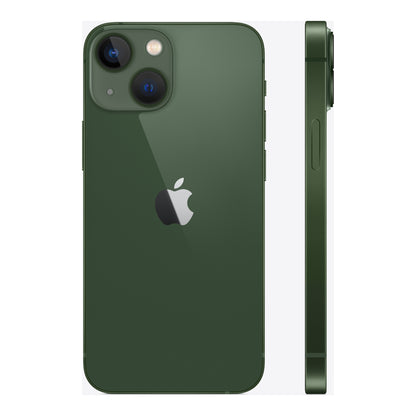 Apple iPhone 13 mini in Green, angled view