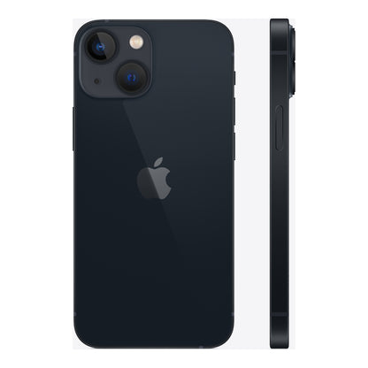 Apple iPhone 13 mini in Midnight, angled view