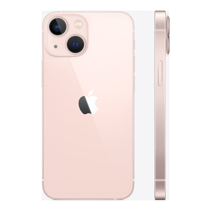 Apple iPhone 13 mini in Pink, angled view