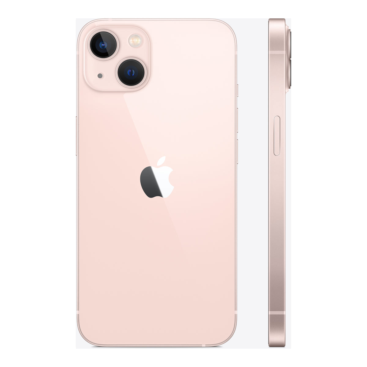 Apple iPhone 13 in Pink, angled view