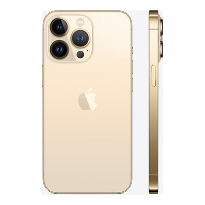 Apple iPhone 13 Pro in Gold, angled view