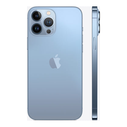 Apple iPhone 13 Pro Max in Sierra Blue, angled view