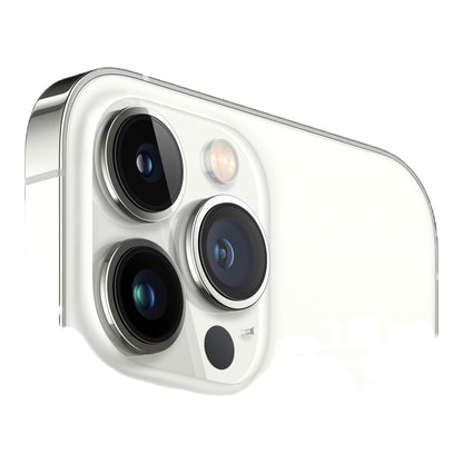 Apple iPhone 13 Pro Max in Silver, angled view
