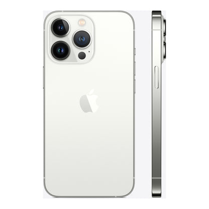 Apple iPhone 13 Pro in Silver, angled view