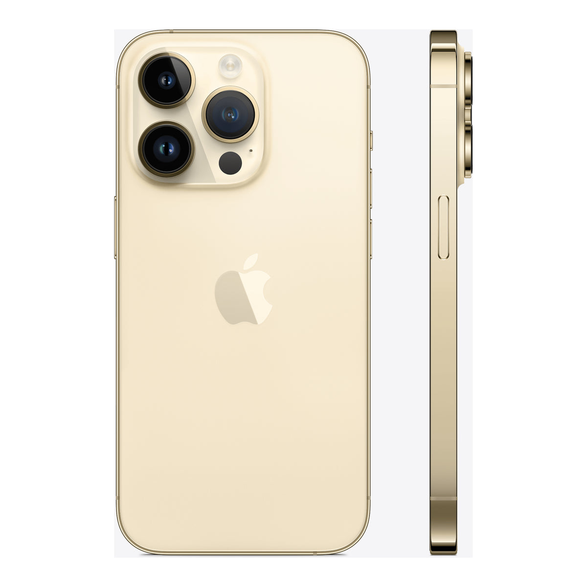 Apple iPhone 14 Pro in Gold, angled view