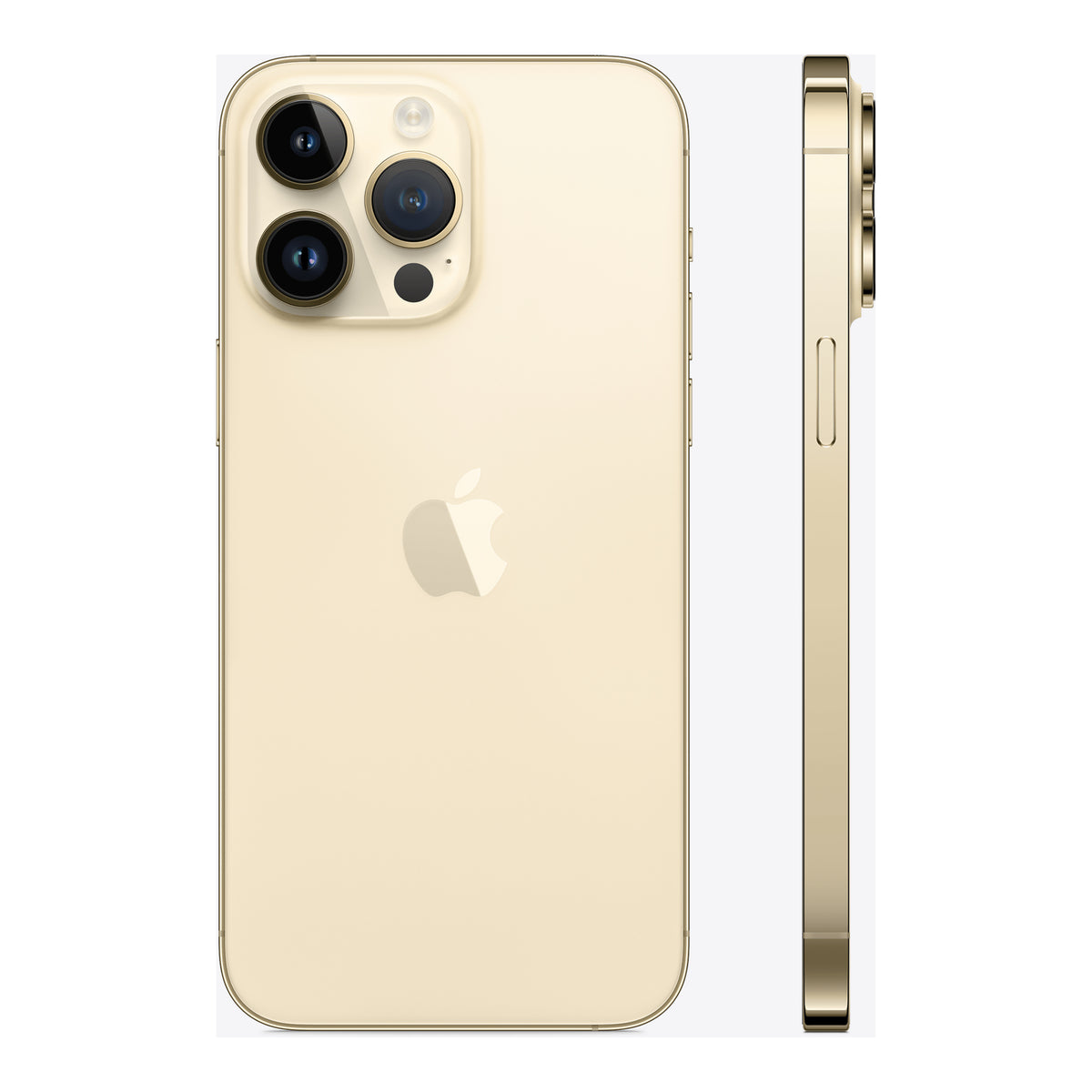 Apple iPhone 14 Pro Max in Gold, angled view