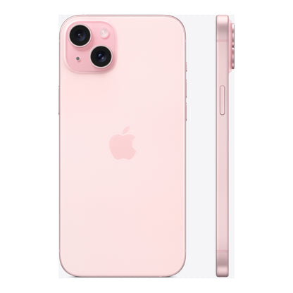 Apple iPhone 15 Plus in Pink, angled view