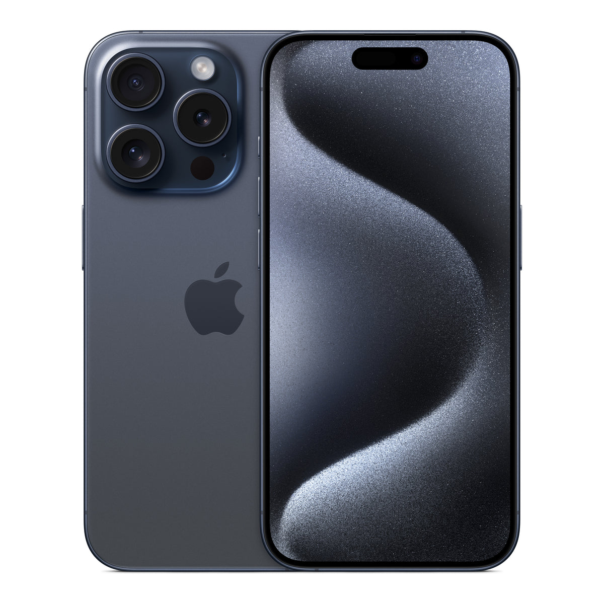 Apple iPhone 15 Pro in Blue Titanium, product view