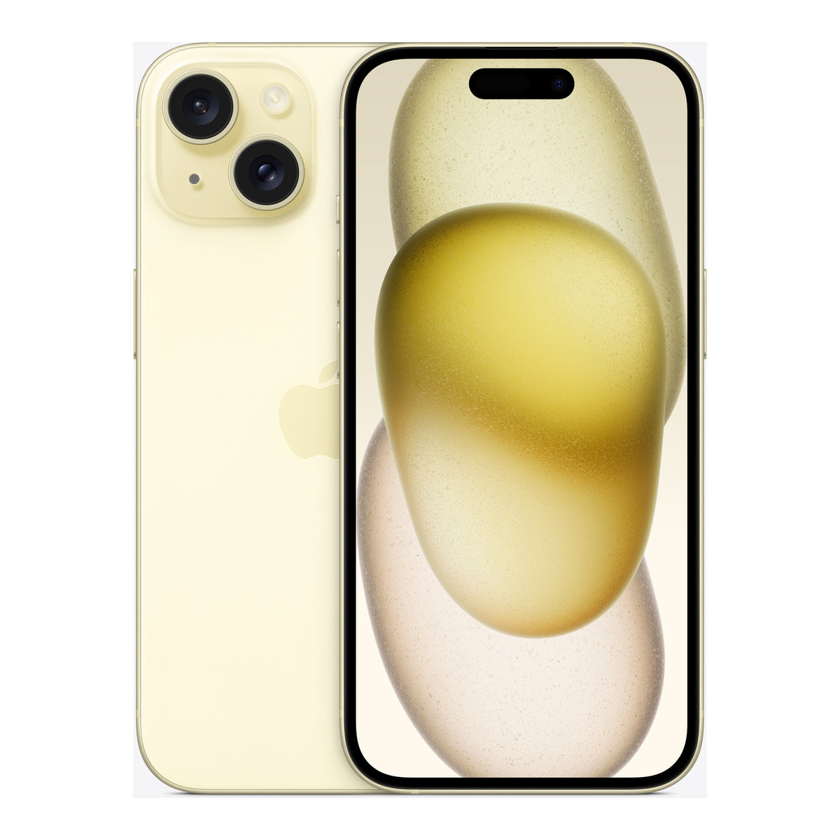 Apple iPhone 15 in Yellow, product view