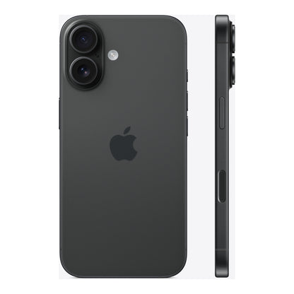 Apple iPhone 16 in Black, angled view