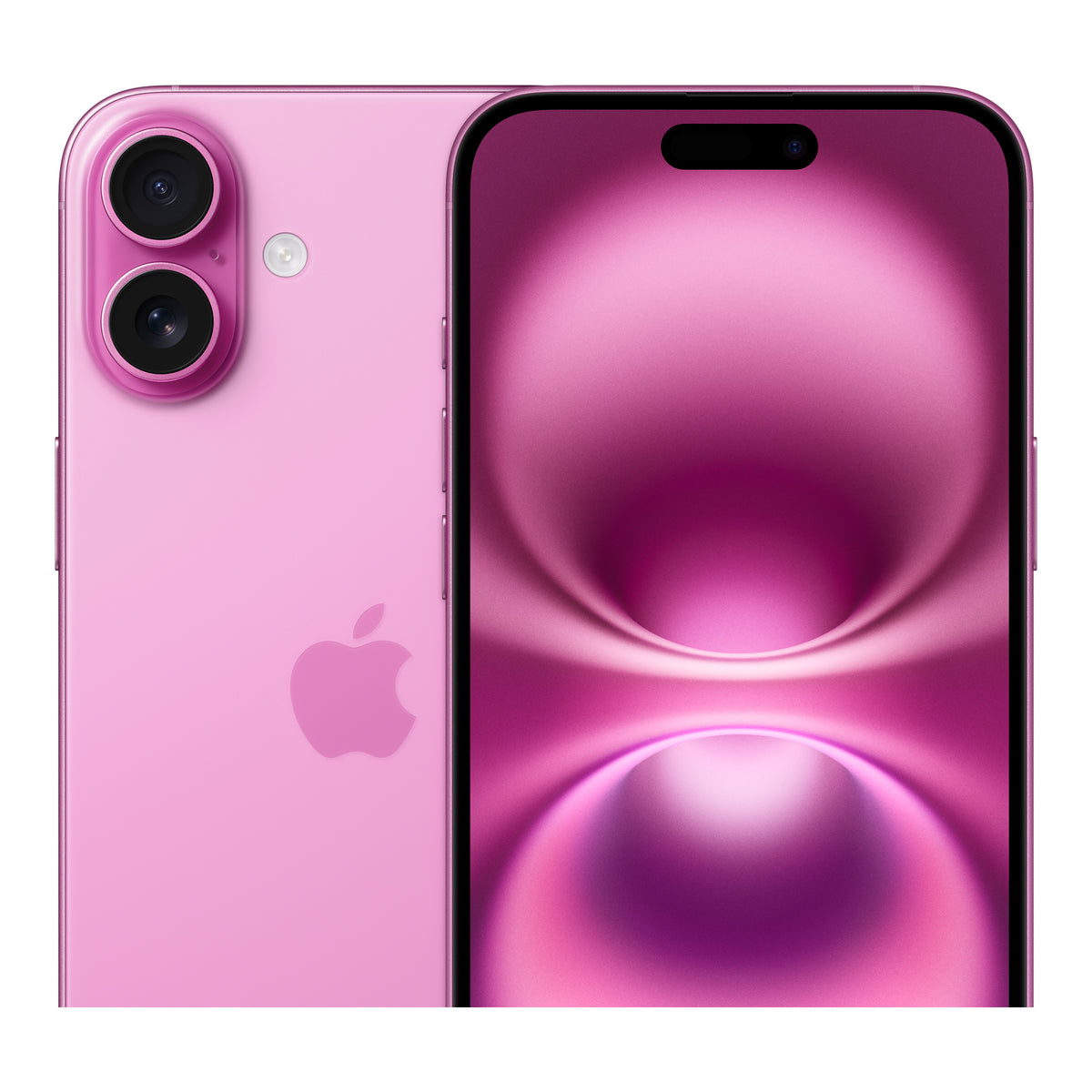 Apple iPhone 16 Plus in Pink, angled view