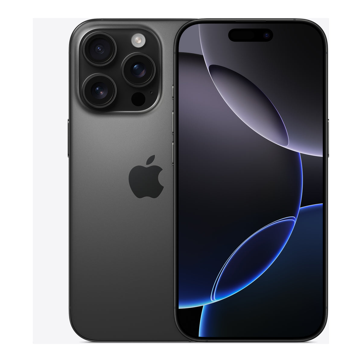 Apple iPhone 16 Pro in Black Titanium, product view