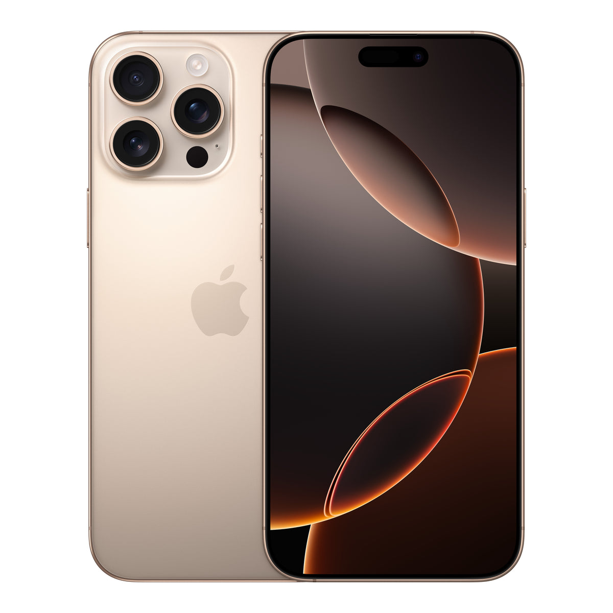 Apple iPhone 16 Pro Max in Desert Titanium, product view
