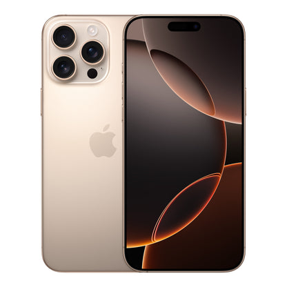 Apple iPhone 16 Pro Max in Desert Titanium, product view