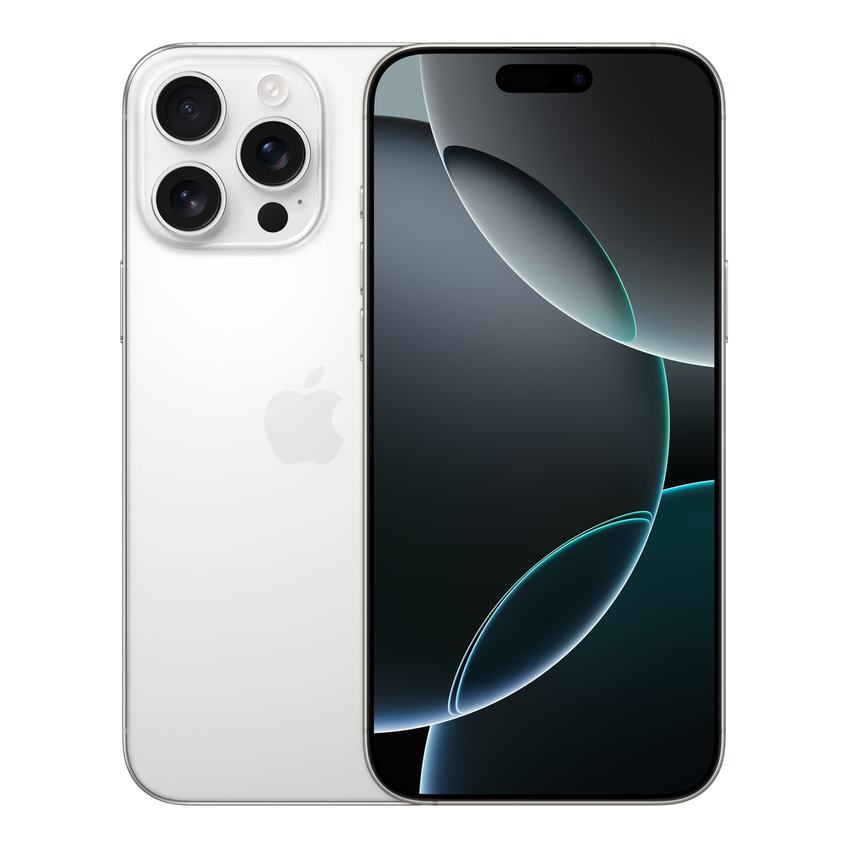 Apple iPhone 16 Pro Max in White Titanium, product view