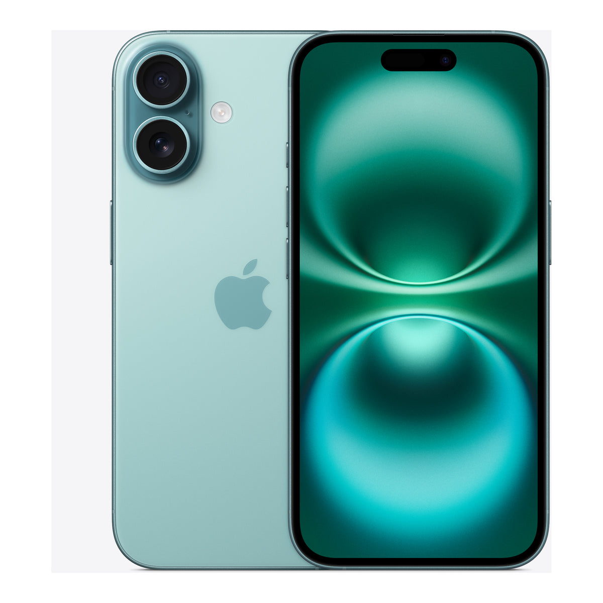 Apple iPhone 16 in Teal, product view