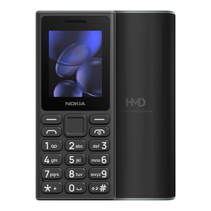 Nokia Nokia 105 (2024) in Black, front and back