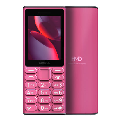 Nokia Nokia 105 4G (2024) in Pink, front and back