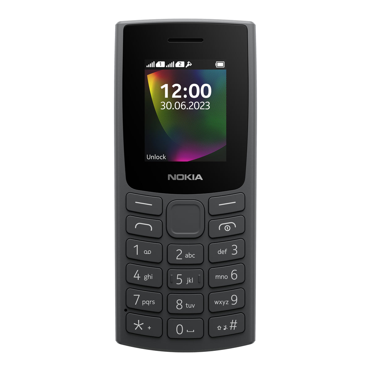 Nokia Nokia 106 (2023) in Charcoal, front