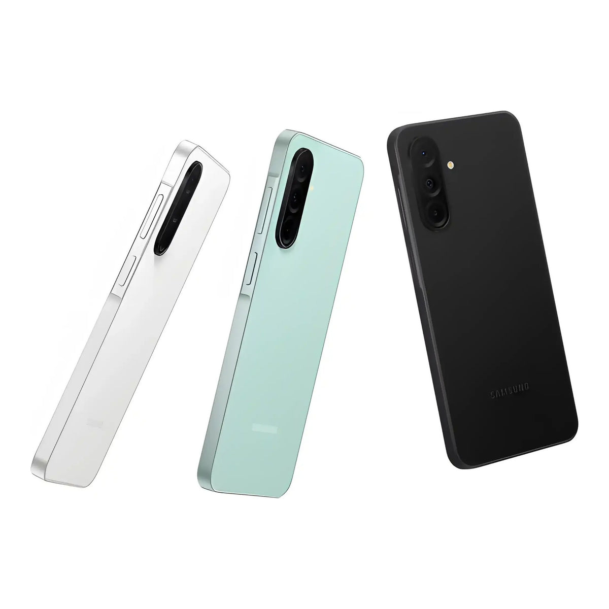 Samsung Galaxy A26 5G in White, Mint and Black, all colours