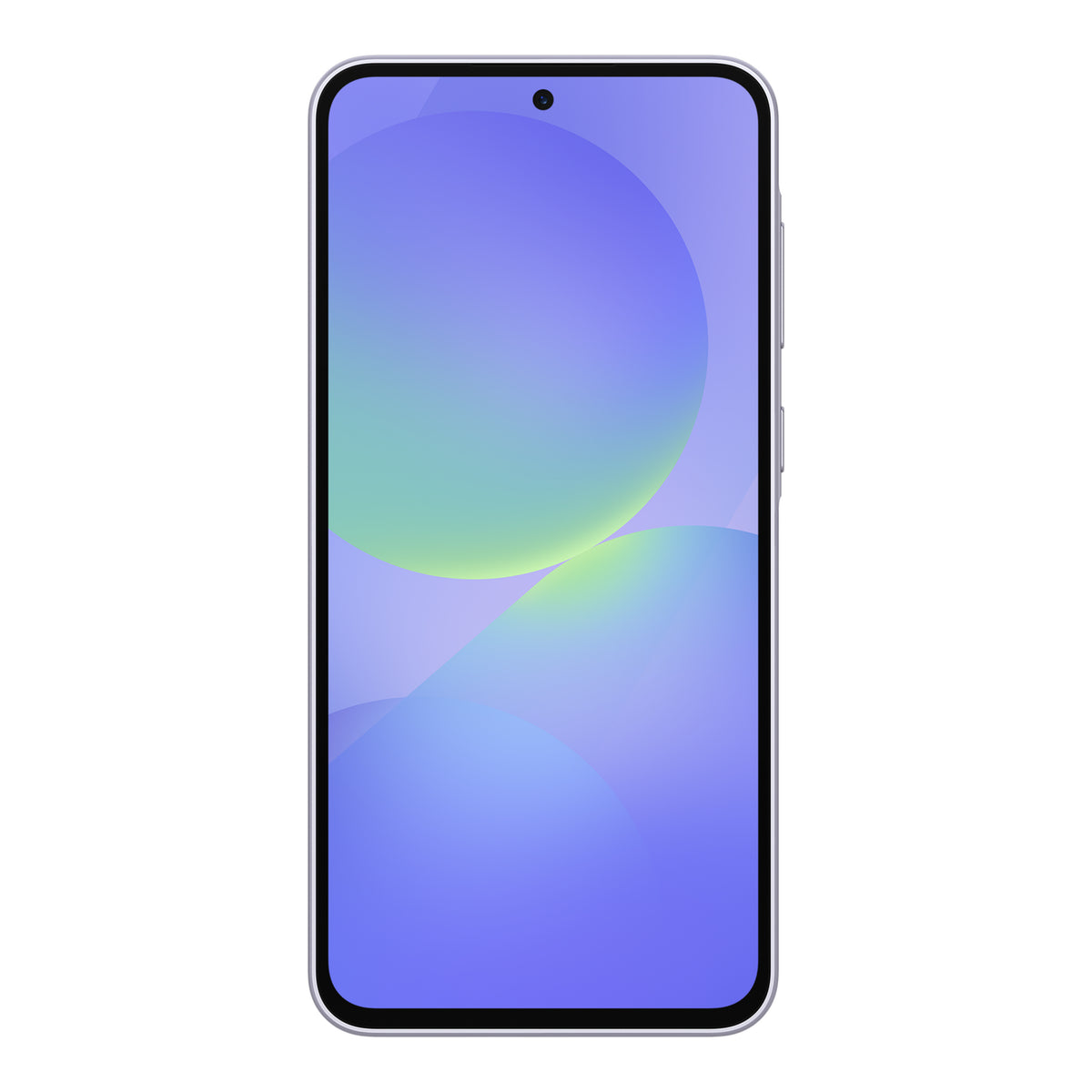 Samsung Galaxy A36 5G in Awesome Lavender, front and back