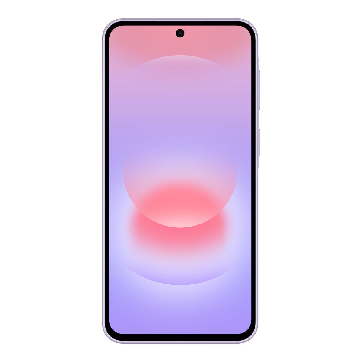 Samsung Galaxy A37 5G in Awesome Lavender, front and back