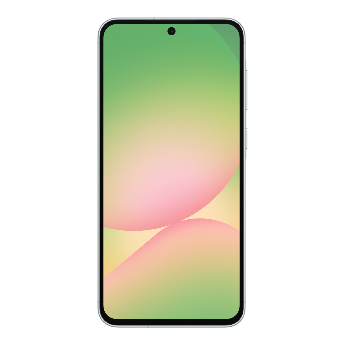 Samsung Galaxy A56 5G in Awesome Olive, front and back